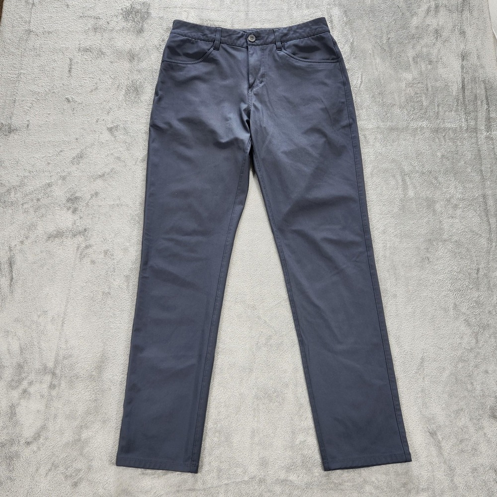 Vuori Pants Mens 30x32 Gray Slim Fit Performance Tech Chino Travel Casual Wear - Picture 1 of 16